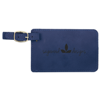 Customizable Laser Engraved Leatherette Luggage Tag