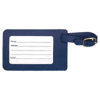 Customizable Laser Engraved Leatherette Luggage Tag