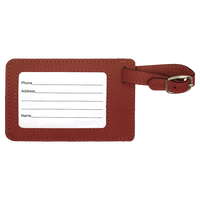 Customizable Laser Engraved Leatherette Luggage Tag