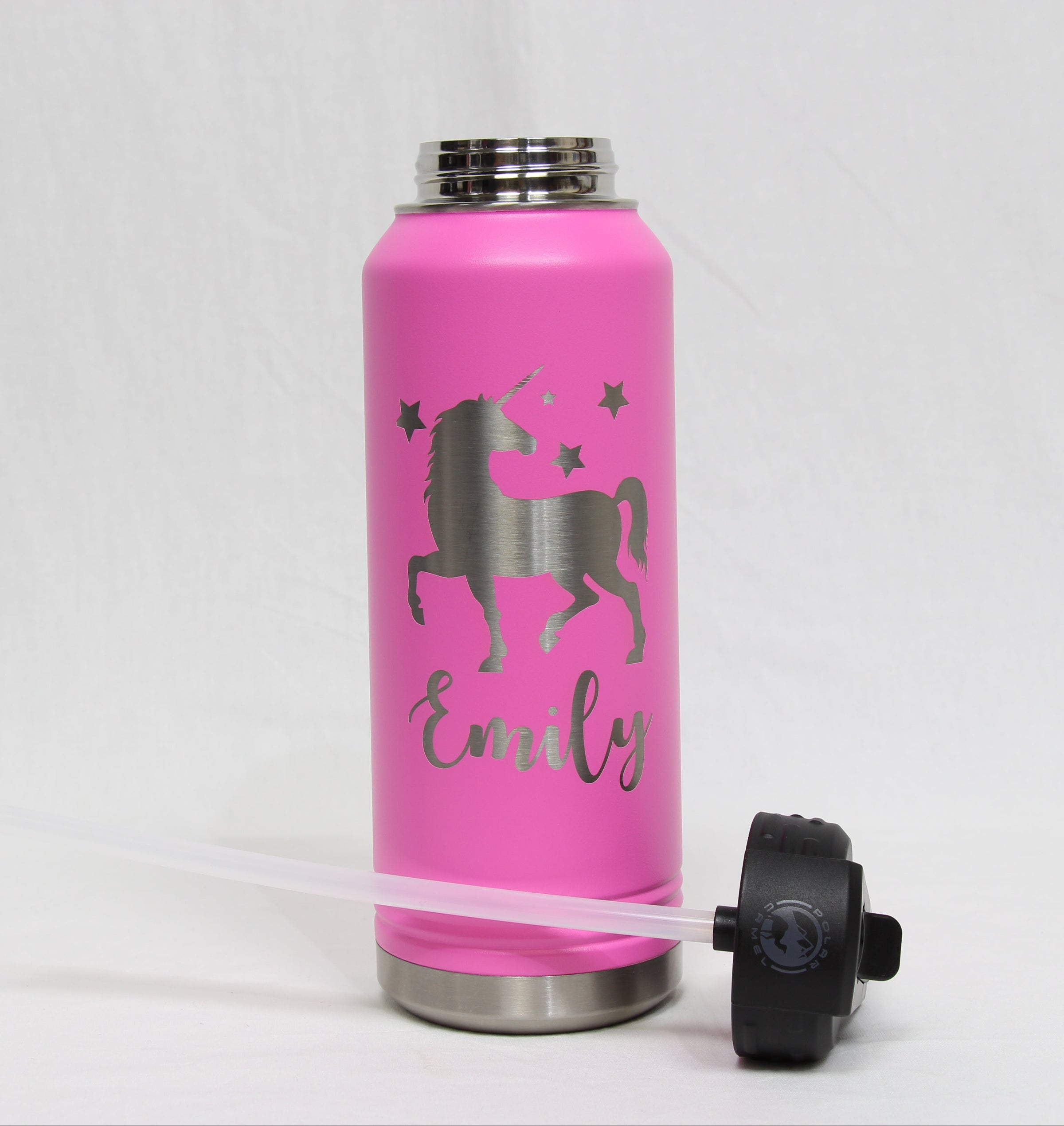 Personalized 32oz Insulated Water Bottle - Custom Engraved Drinkware