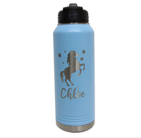 Personalized 32oz Insulated Water Bottle - Custom Engraved Drinkware