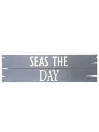 Seas the Day Nautical Sign - Inspirational Coastal Decor