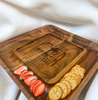 Custom Engraved Acacia Charcuterie Serving Tray