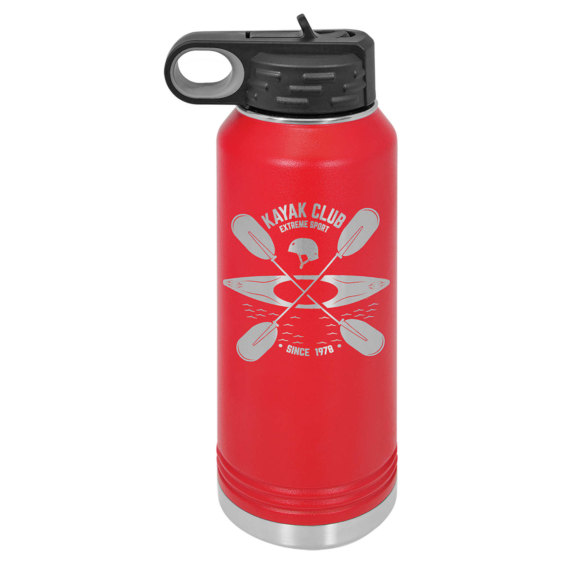 Personalized 32oz Insulated Water Bottle - Custom Engraved Drinkware