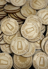 Personalized Double Sided Custom Laser Cut Wooden Tokens