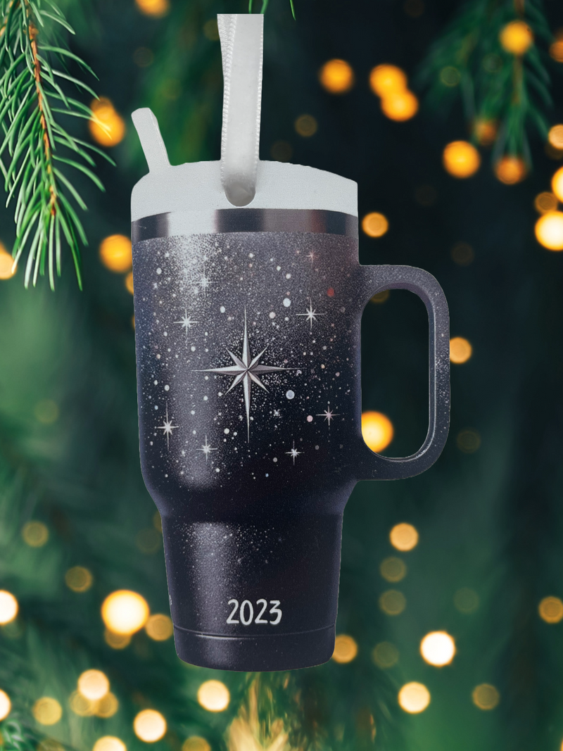 2023 Trendy Tumbler - One Sided Glossy Acrylic Christmas Ornament