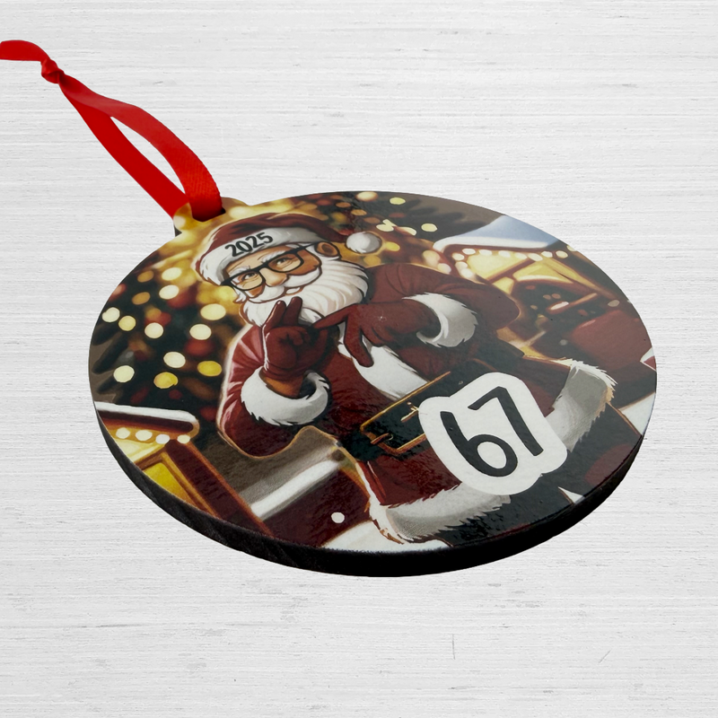 Funny 6 7 Ornament | Meme Ornament Gift for Kids