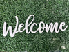 Laser Cut Welcome Wooden Sign