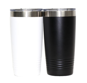 NEW Powder Coated Stainless Steel Mr. and Mrs. Travel Tumbler Set