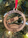 Our Second Pandemic Year 2021 Vaccine Laser Cut Wooden Ornament