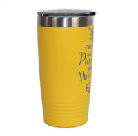 Sunny Pina Colada Insulated Tumbler - 20oz Tropical Themed Drinkware
