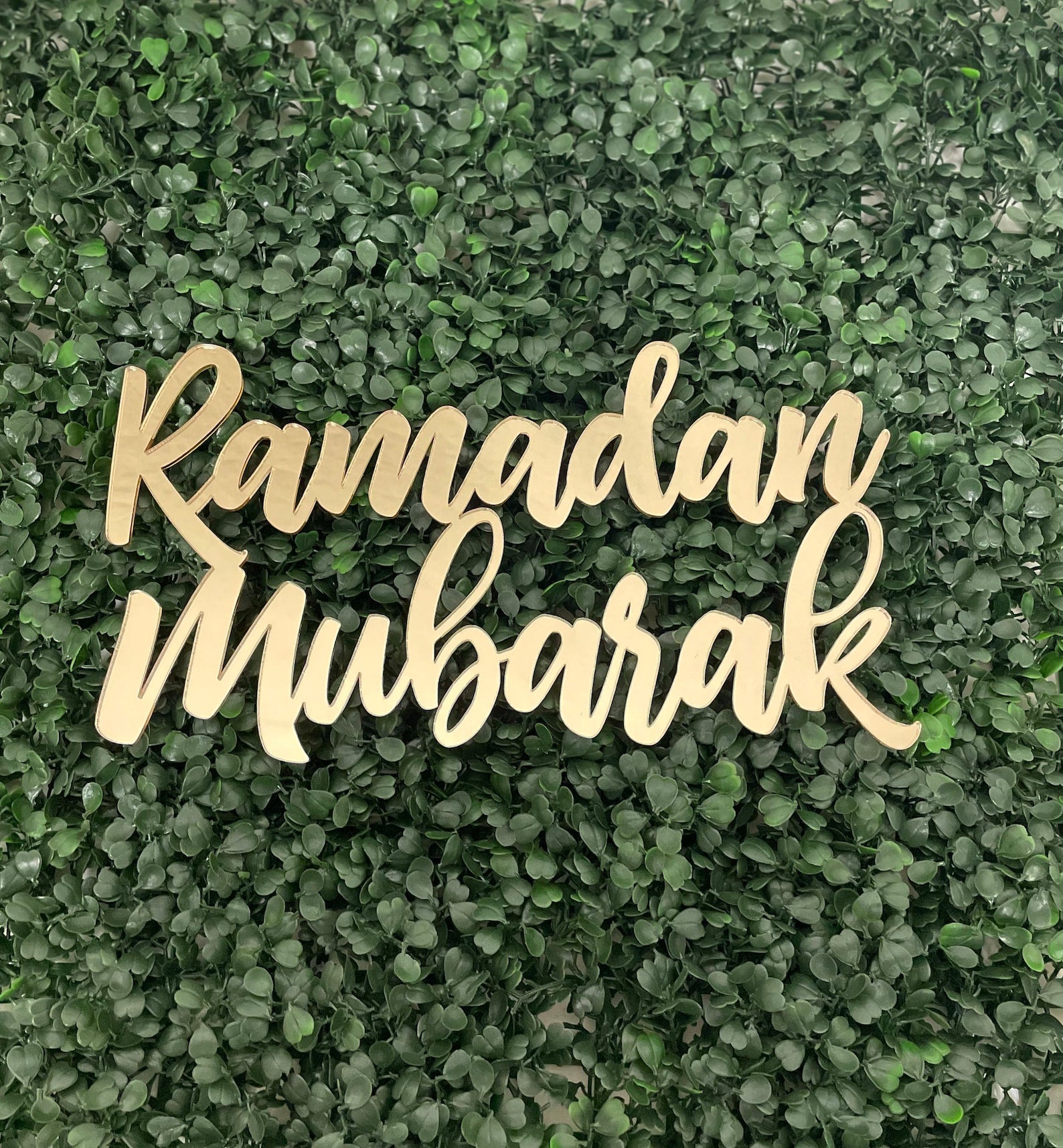 Ramadan Mubarak Laser Cut Acrylic Sign