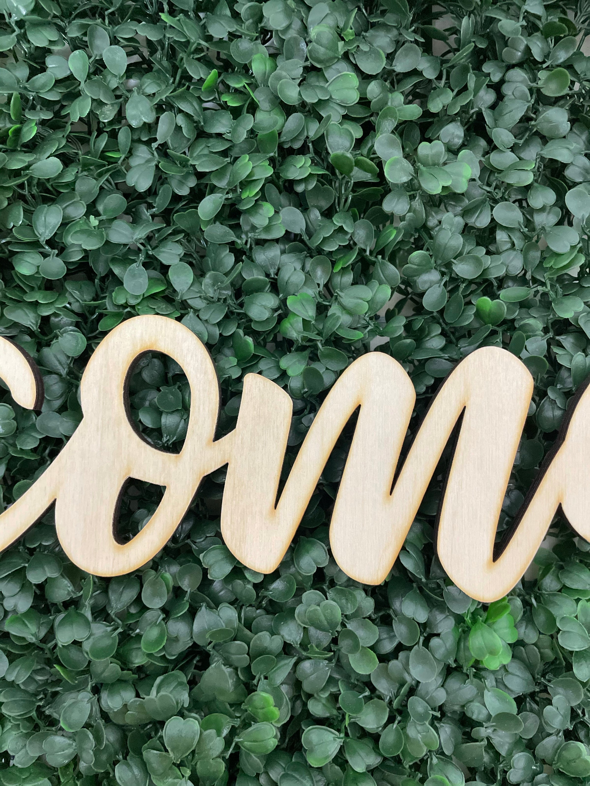Laser Cut Welcome Wooden Sign